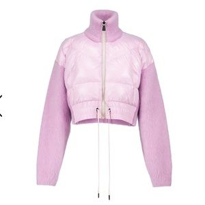 Moncler Grenoble pink tricot cardigan
